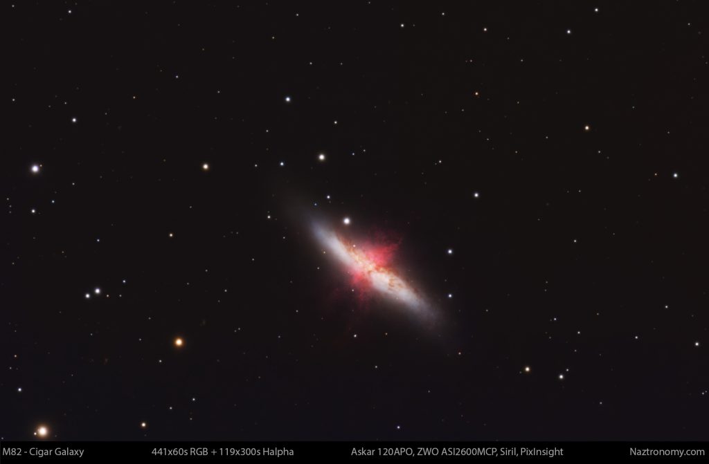 M82 &#8211; Cigar Galaxy Askar 120APO 2026