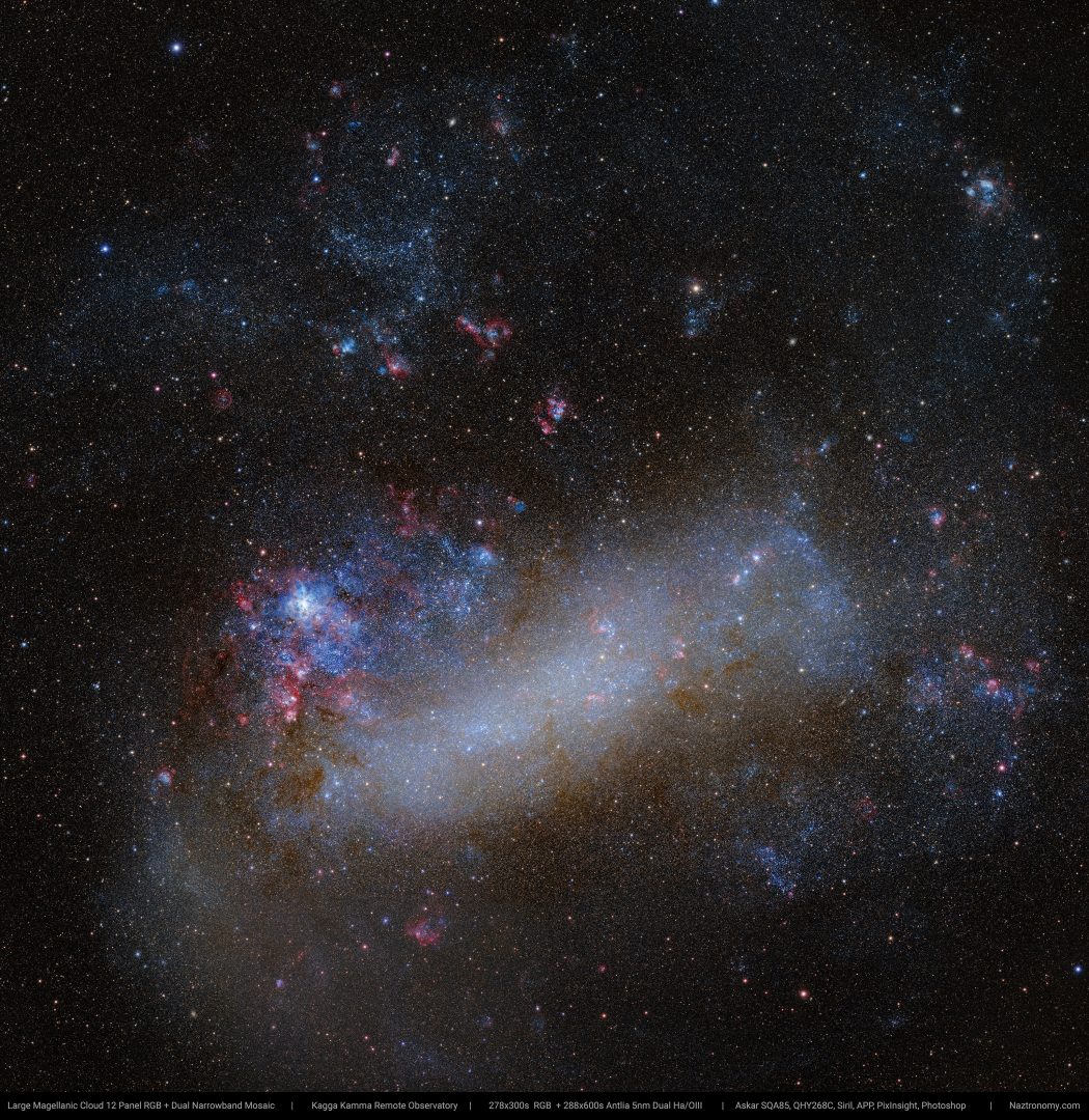 71 hour, 12 Panel, 260 Megapixel Mosaic of the Large Magellanic Cloud ...